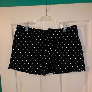 Black and White Polka Dot Shorts
